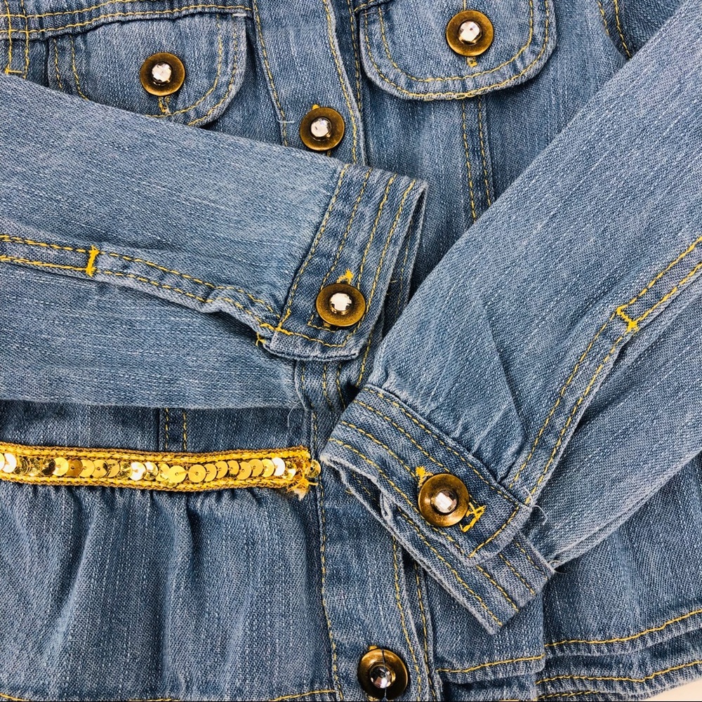 Nannette Kids chambray jacket size 4 - Picture 5 of 6